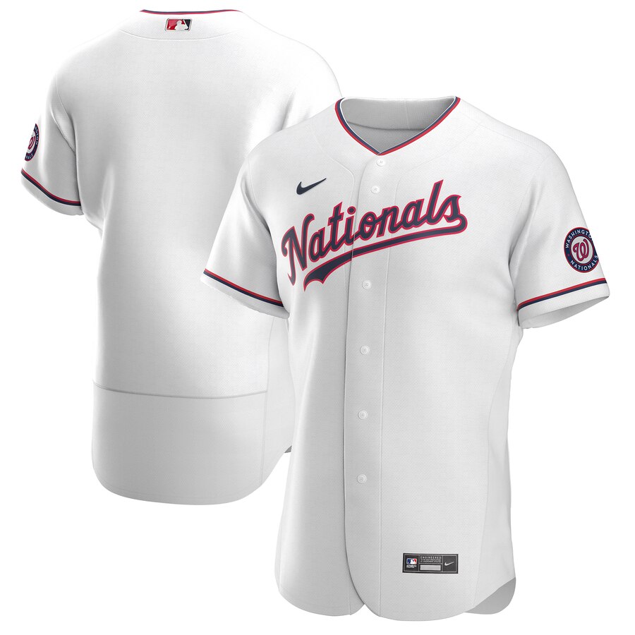 Washington Nationals Men Nike White Alternate  Custom  2024 MLB Jersey